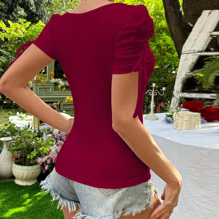 Blouse femme avec détails en volants et dos élégant Levoire
