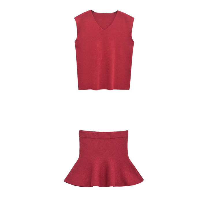 Levoire | Trendikuitu Haut Sans Manches Top Jupe Claire Set