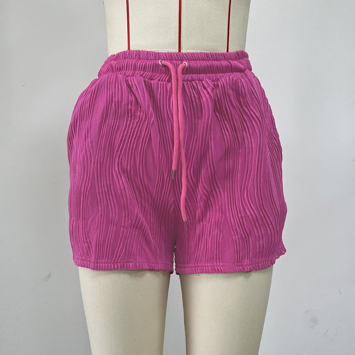 Levoire | Confortables shorts unis décontractés avec cordon de serrage Photographie physique