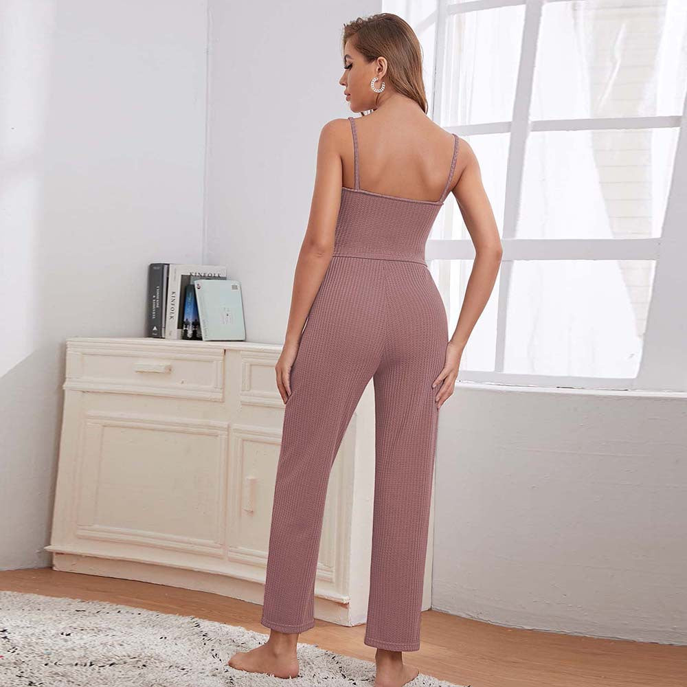 Ensemble de loisirs pour femmes avec taille élastique à cordon de serrage et coupe confortable Levoire