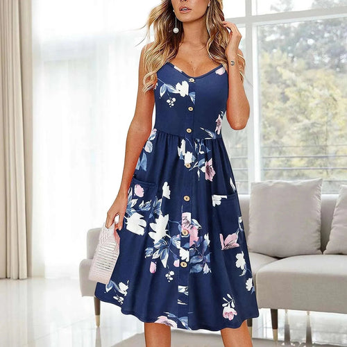 Levoire | Robe pour femmes avec décolleté en V et large ourlet