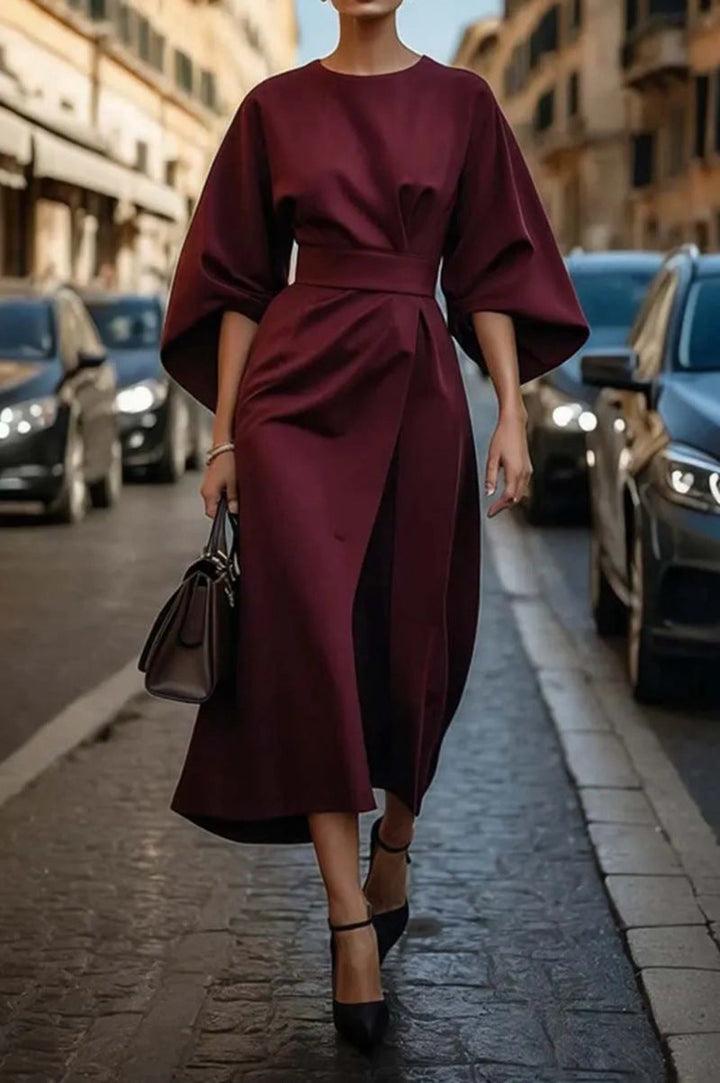 Levoire | Robe Élégante Et Intemporelle Bordeaux