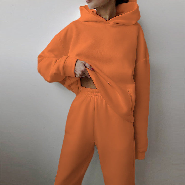 Ensemble de sweat à capuche surdimensionné et de pantalon de jogging pour femmes Levoire