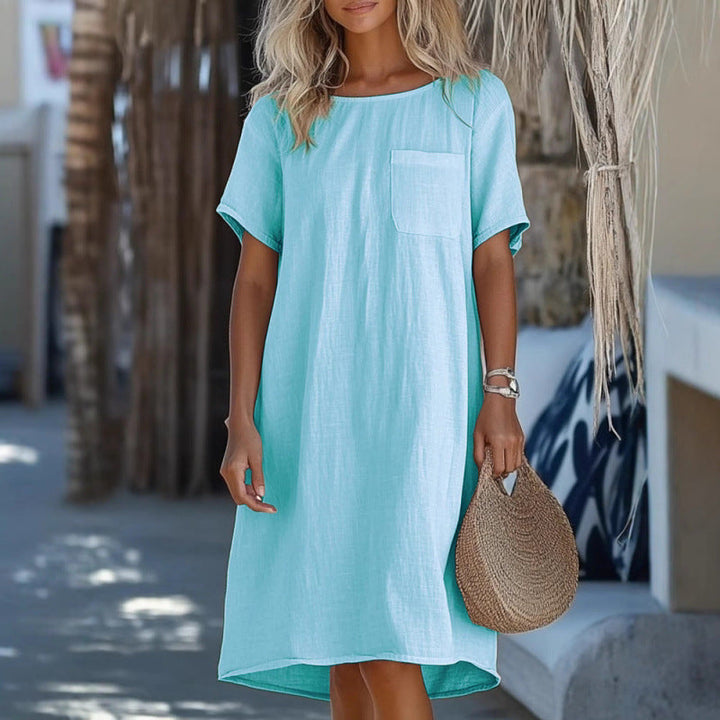 Levoire | Robe en lin Coton Lin Col rond