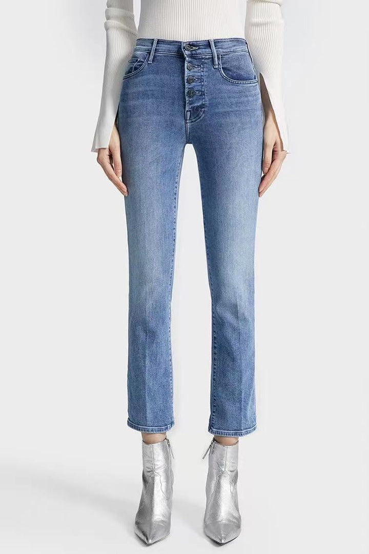 Levoire | Jean Droit Court Taille Haute