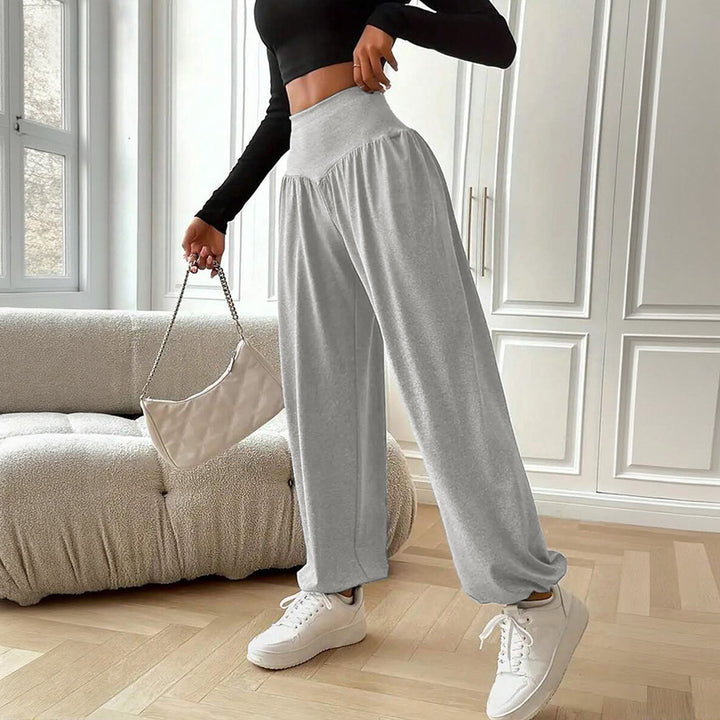 Pantalons larges aérés pour femme avec taille haute Levoire