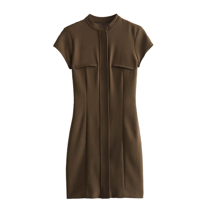 Levoire | Belle robe mini à zip de printemps avec poches