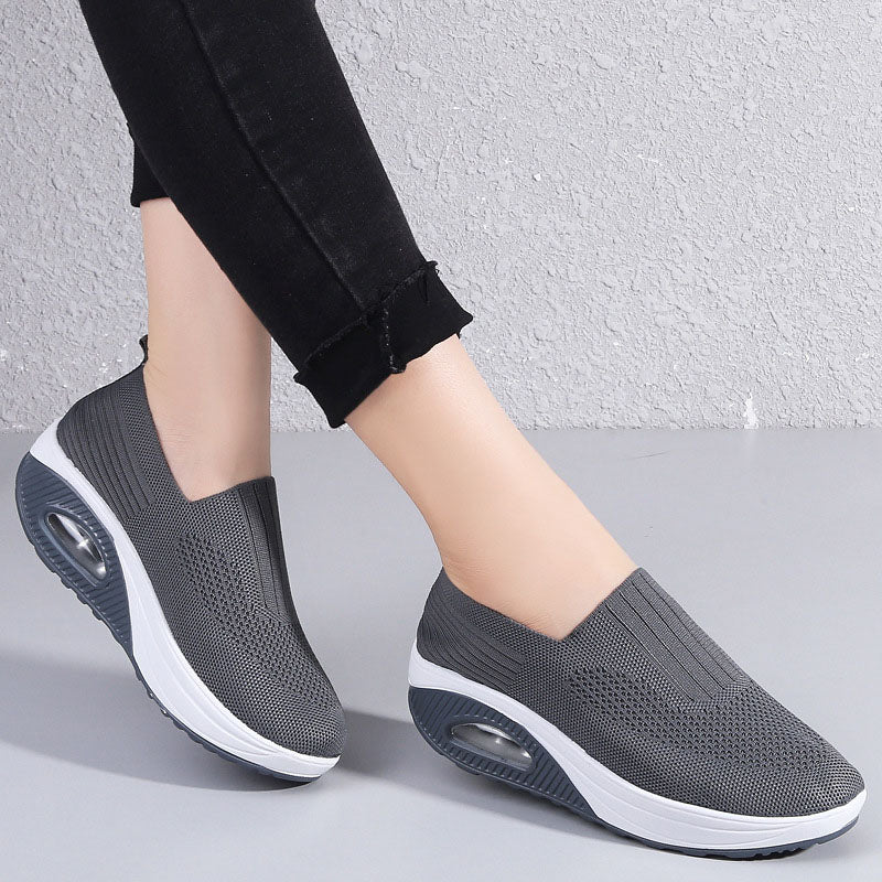 Levoire | Baskets Slip On Suspendues Avec Semelle Ergonomique Pour Femmes Gris foncé