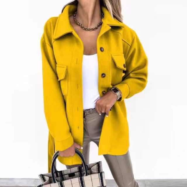 Veste de mode pour femmes avec poches pratiques et coupe décontractée Levoire