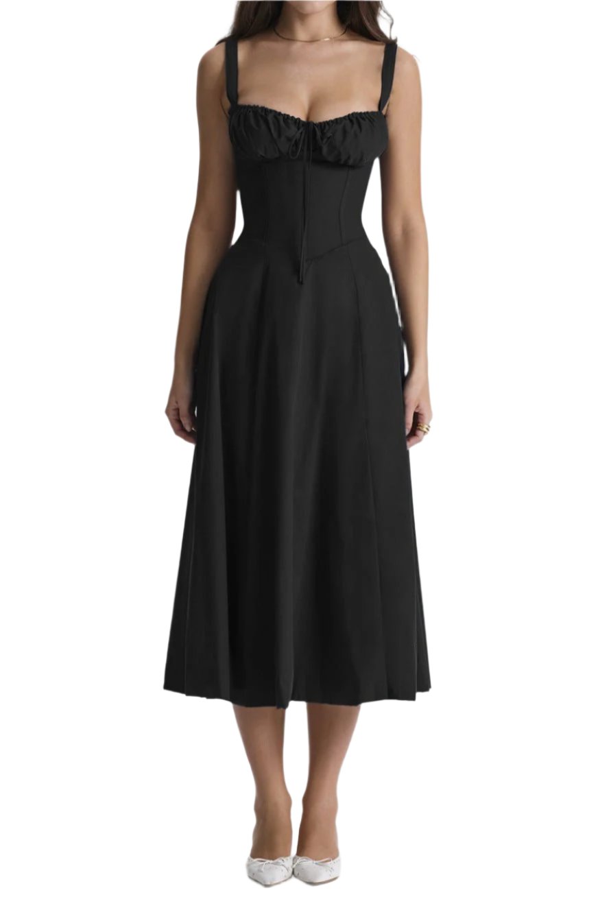 Levoire | Robe Élégante À Taille Noir