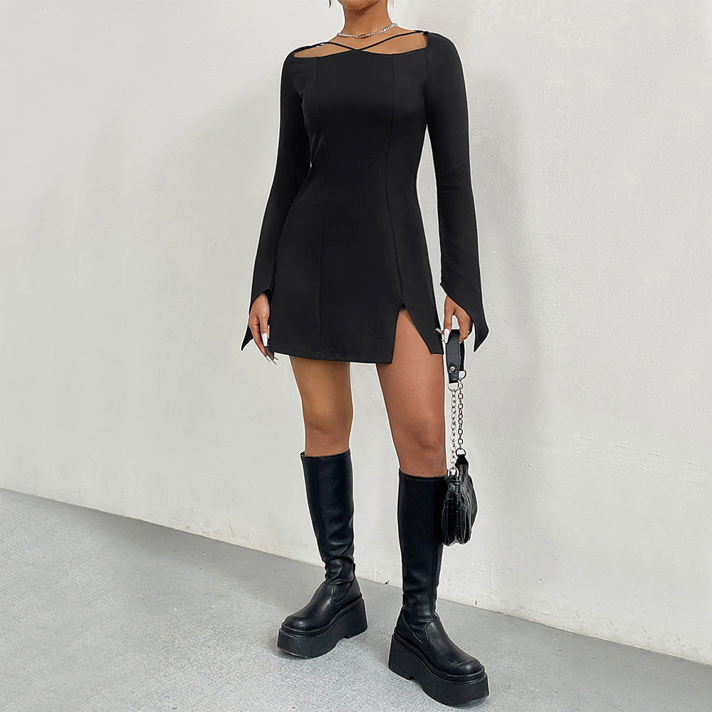 Levoire | Trendy Hollow-Out T-shirt en Coton Mini Jupe
