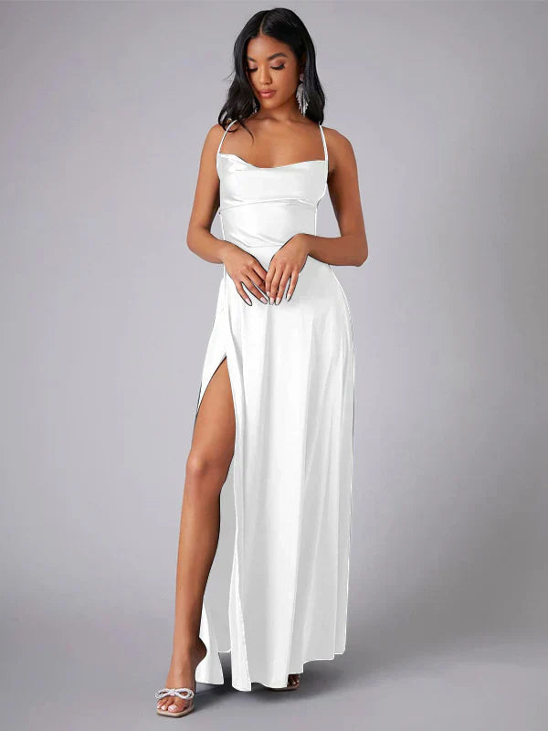 Levoire | Robe Maxigâteau Élégante Satin Blanc