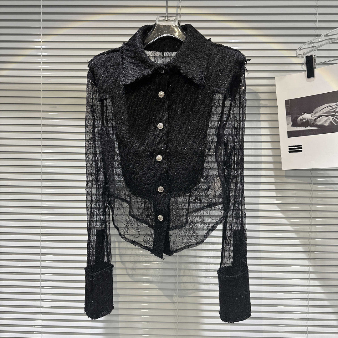 Levoire | Chemise Socialite Spitze Noir L