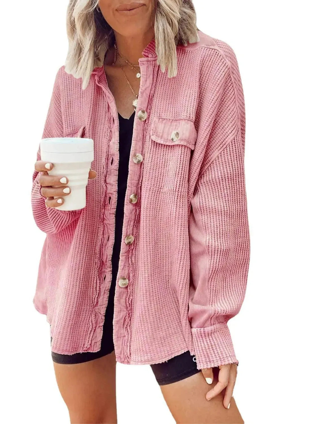 Levoire | Veste en shirt irrégulière pour femmes