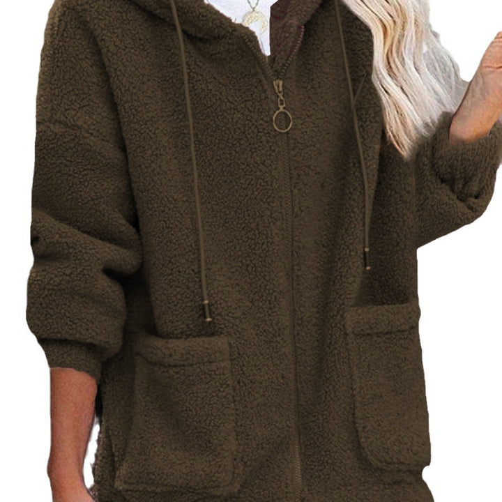 Veste à capuche en polaire pour femmes avec poches pratiques et capuche de haute qualité Levoire