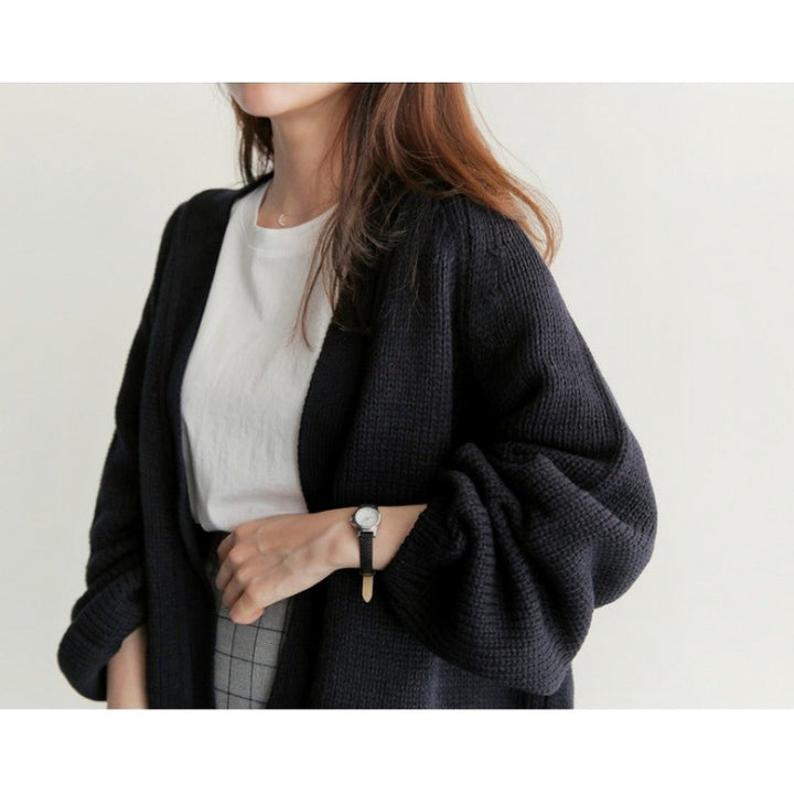 Cardigan femme à manches larges et coupe ouverte Levoire
