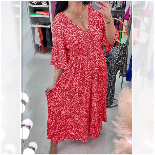 Levoire | Élégant V-top fleurs grande taille décontracté maillot de bain