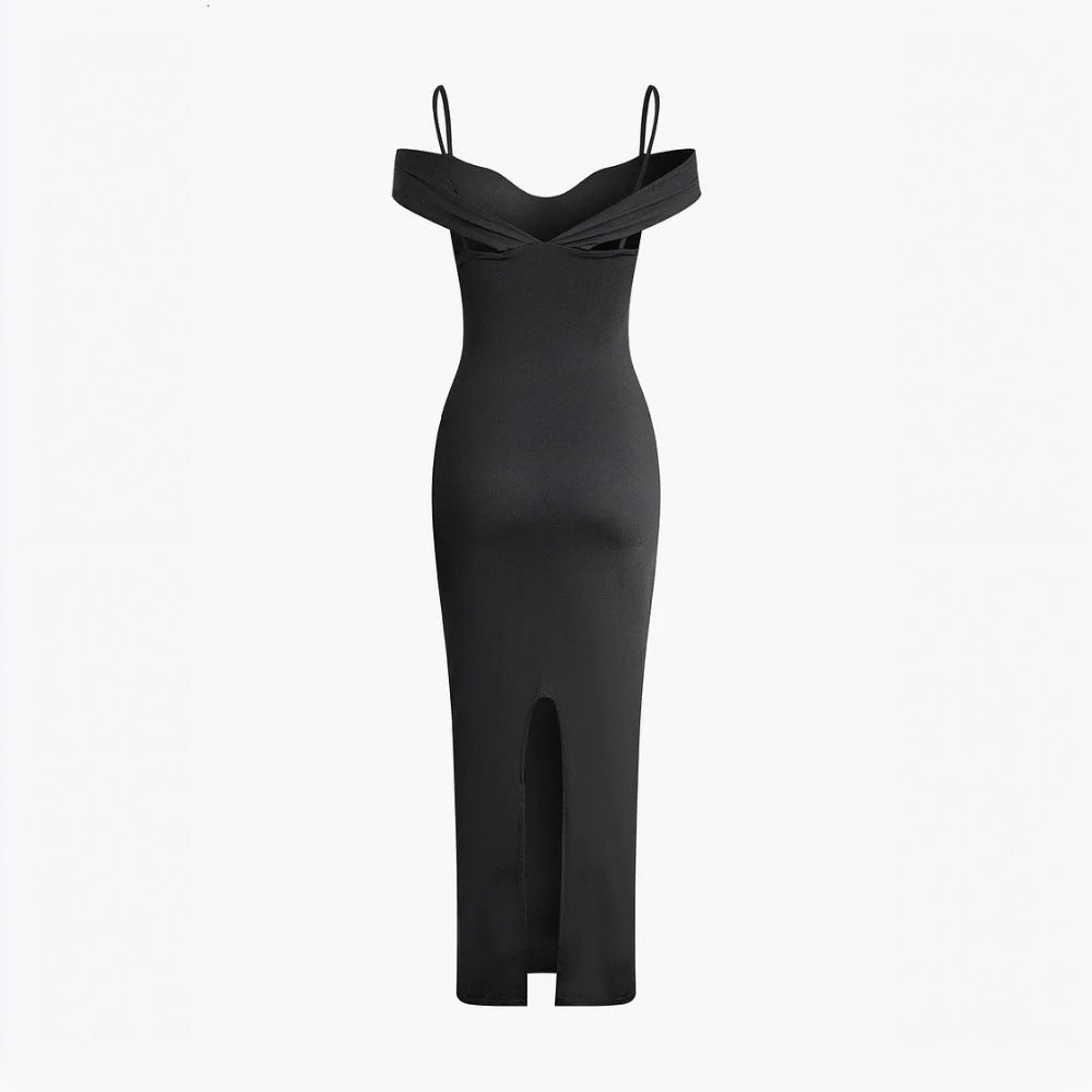 Robe maxi à découpes pour femmes avec détails d'épaules Levoire