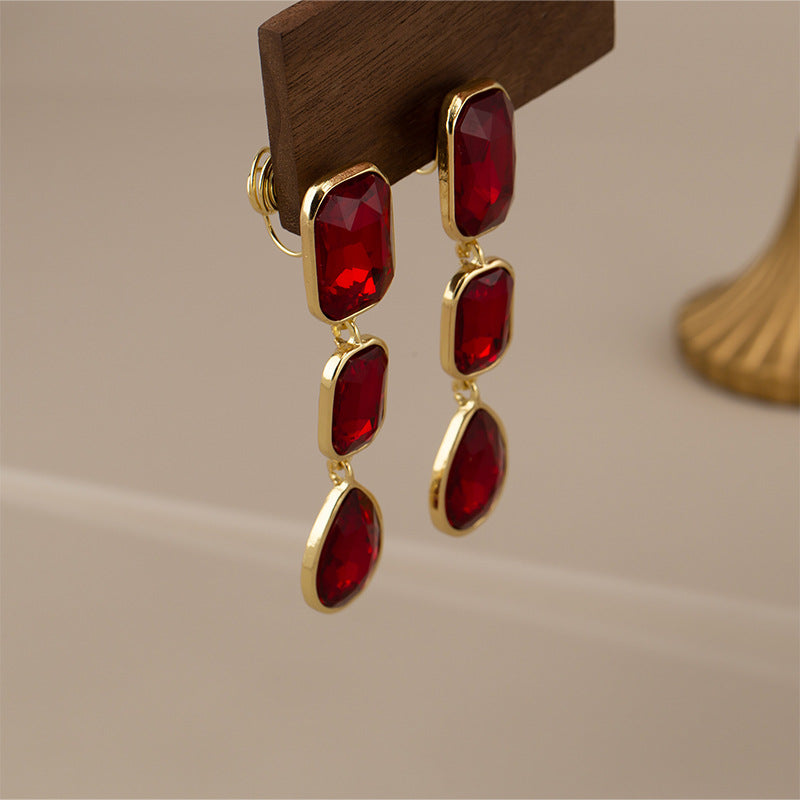 Levoire | Boucles D'Oreilles En Pierre Naturelle Carrées