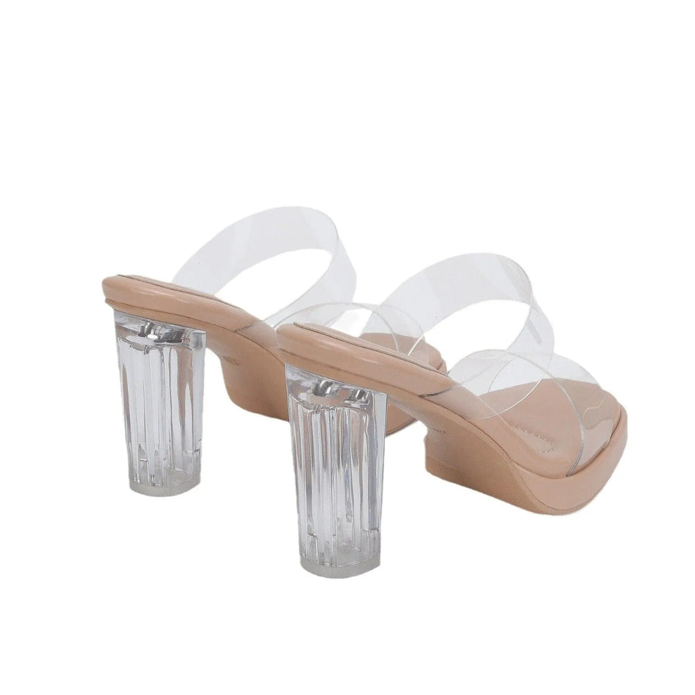 Levoire | Chaussures avec un talon épais transparent