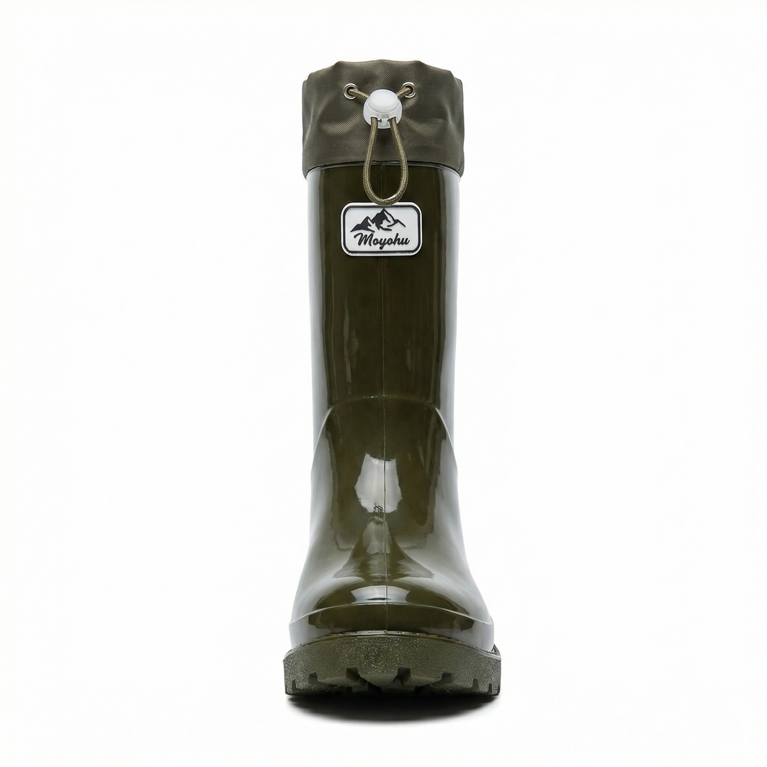 Femmes Bottes en caoutchouc de haute qualité et stylées avec système de lacets réglable Avriane