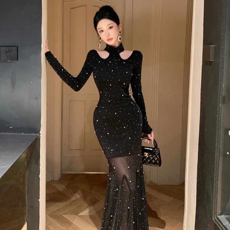 Levoire | Glamourösi Halterneck Taille Long Robe de Soirée