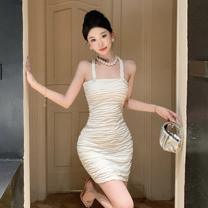 Levoire | Belle robe Belle robe Bodycon Slim Sans bretelles Blanc