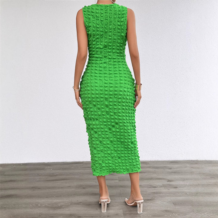 Robe midi flatteuse pour femme avec surface texturée Levoire