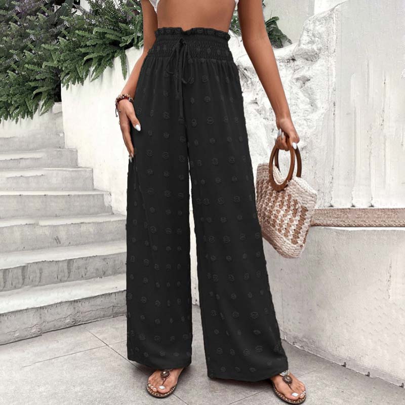 Levoire | Pantalons D'Été Légers Pour Femmes Avec Jambes Larges Noir