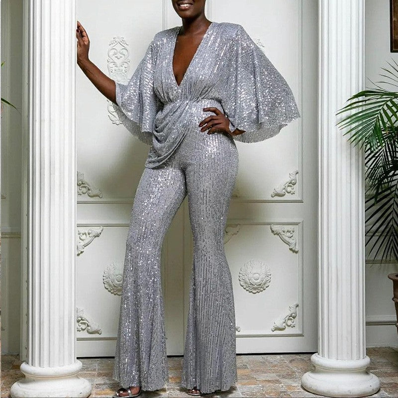 Levoire | Sensuelli profondeur V dos long salopette pantalon