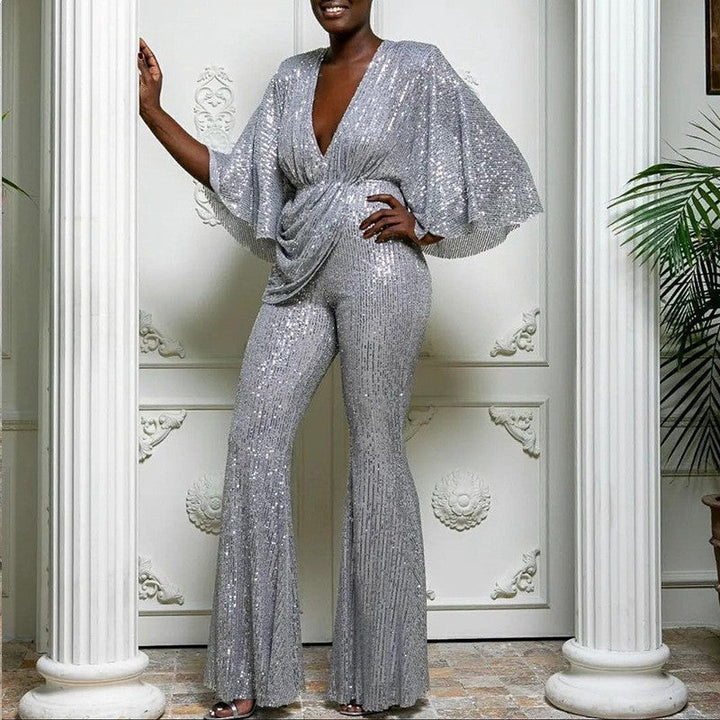 Levoire | Sensuelli profondeur V dos long salopette pantalon