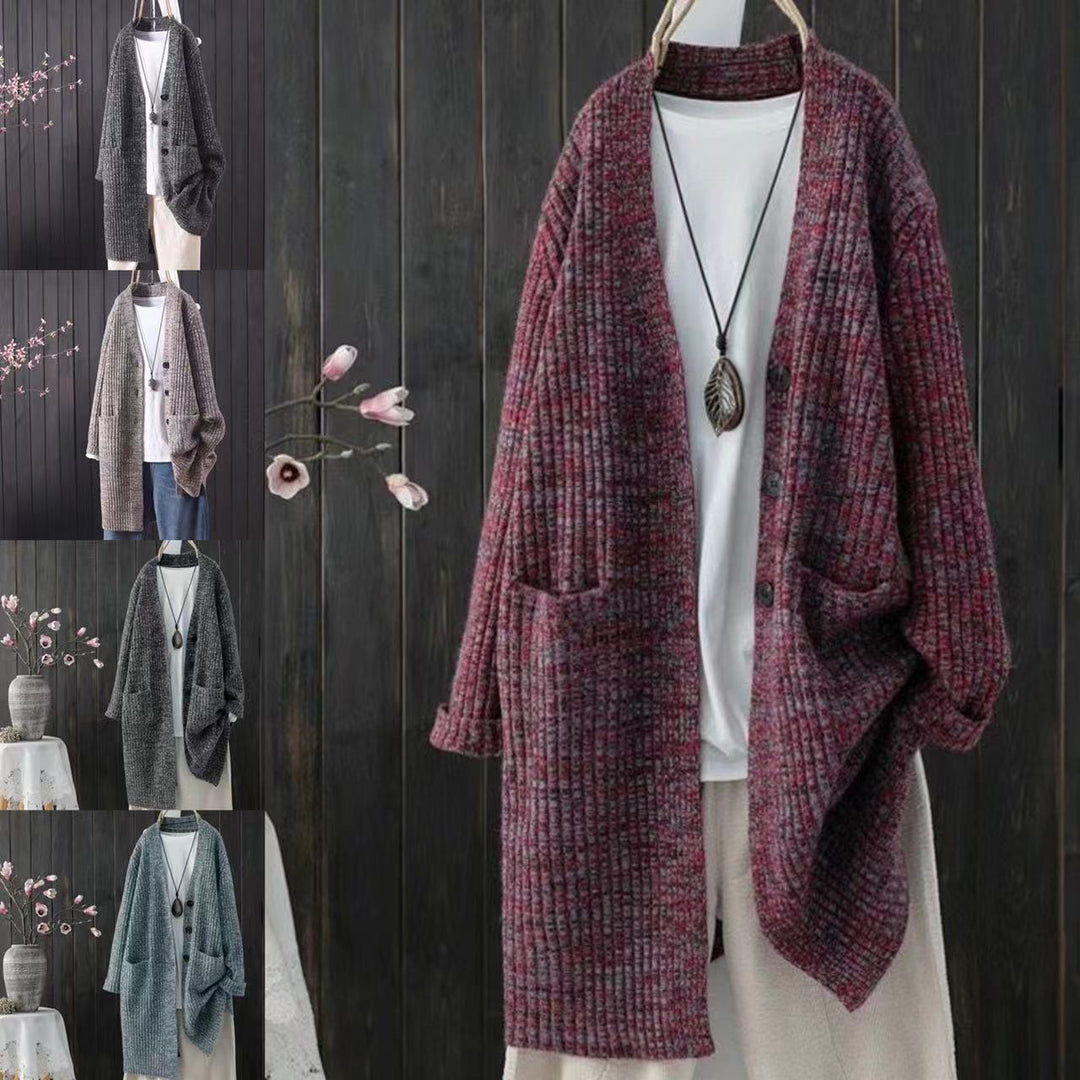 Décontracté cardigan pour femmes avec poches pratiques et coupe à la mode Levoire