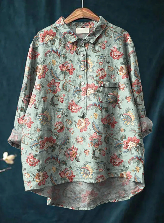 Levoire | Blouse À Fleurs Classique Impression 5