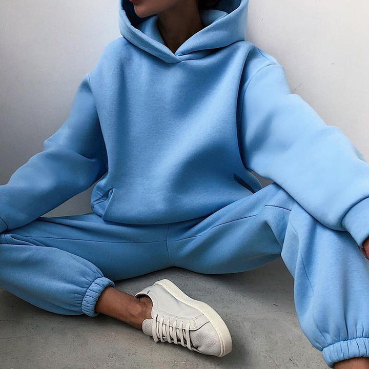 Levoire | Sweat À Capuche Chic Et Ensemble De Jogging Pour Femmes Ciel bleu