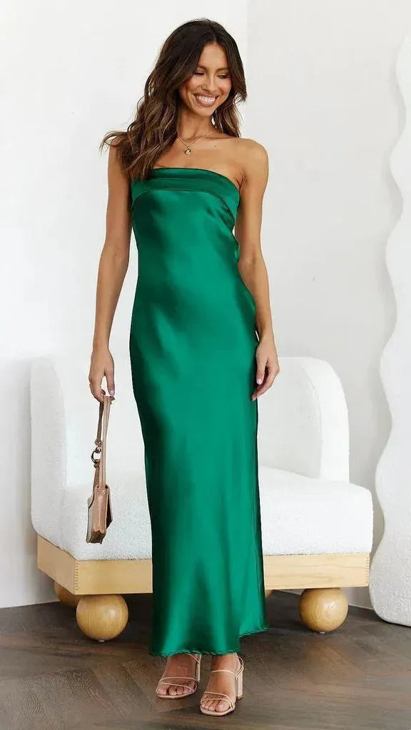 Levoire | Robe sans manches et haut sans dos vertige vert