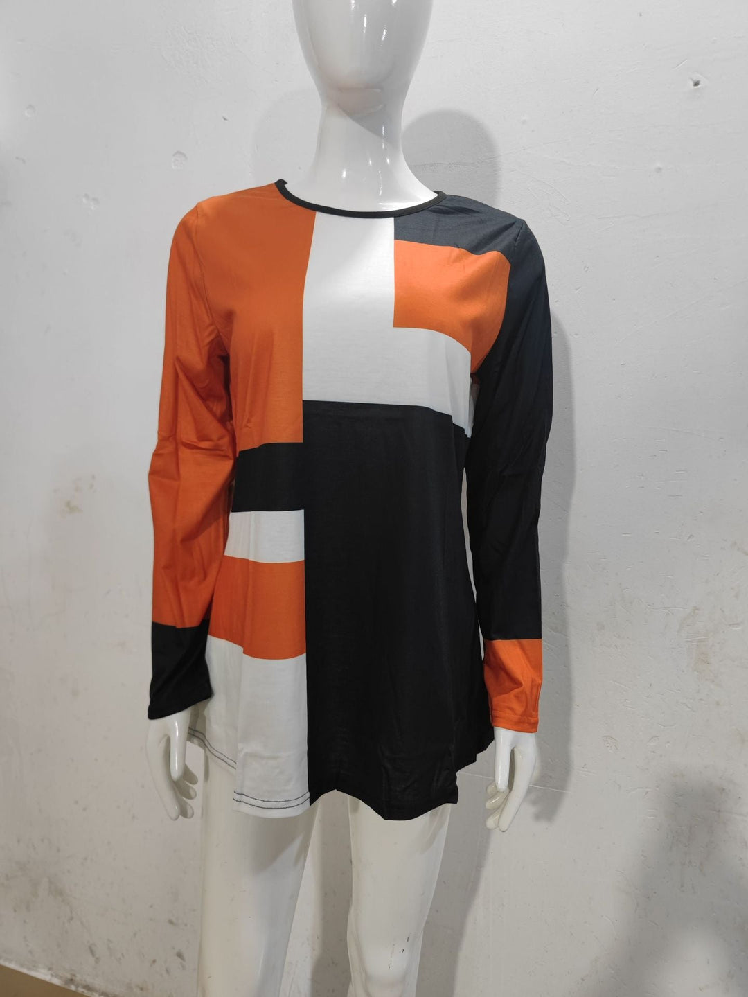 Levoire | Tendance chemise à col rond 8 Orange