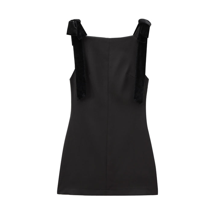 Levoire | Robe kimono en velours couleur de fête noir