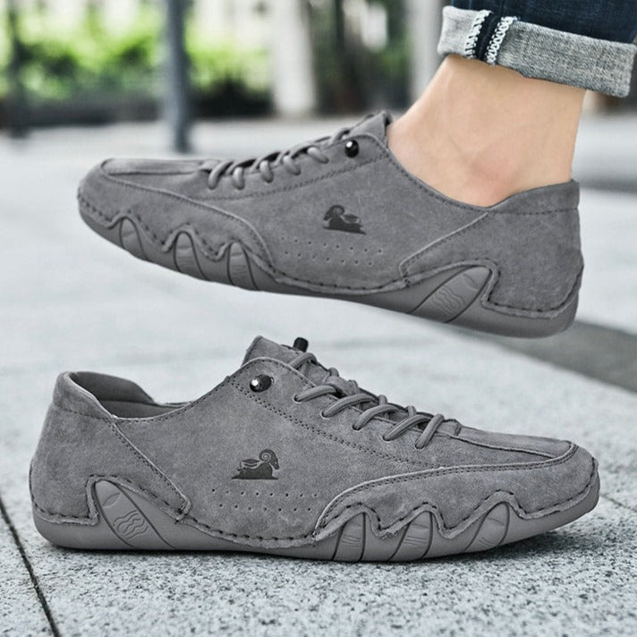 Levoire | Chaussures Barefoot En Cuir Unisex, Flexibles Et Confortables Gris
