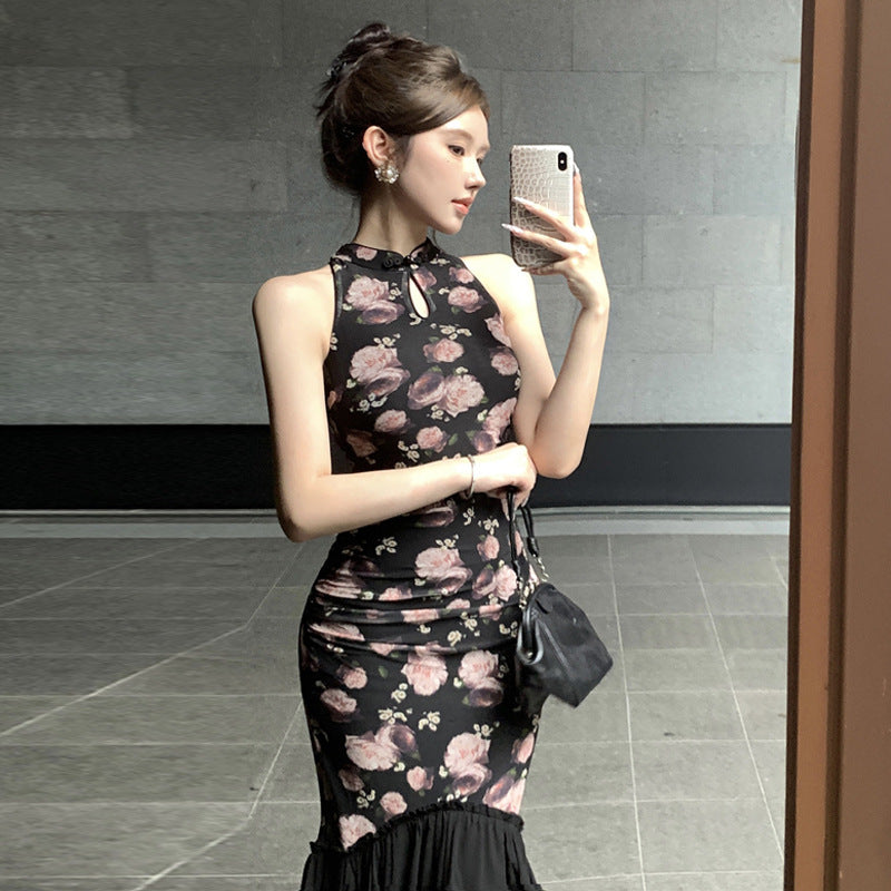Levoire | Cheongsam-dress Robe en col montant ajustée
