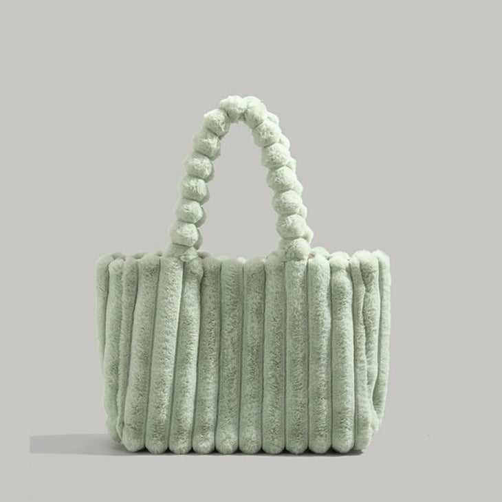 Levoire | Femme Sac fourre-tout en peluche Vert