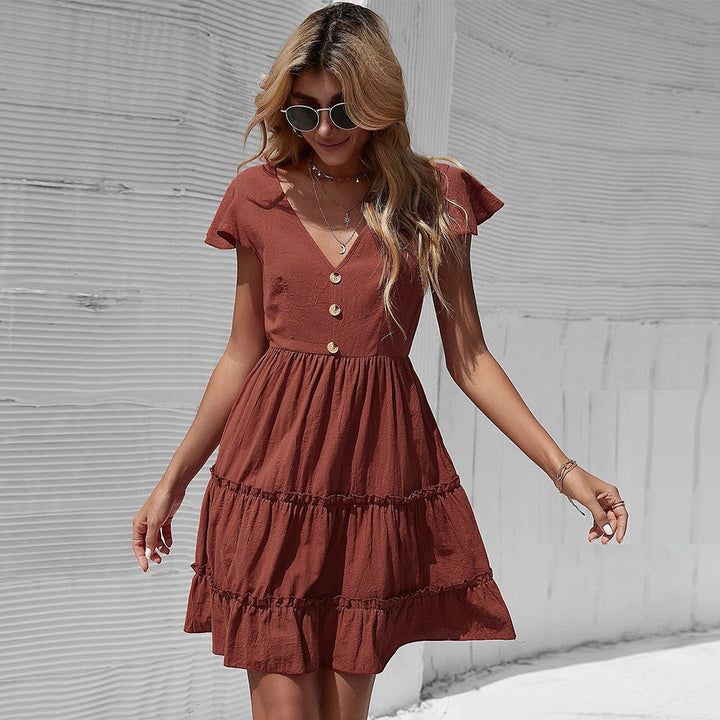 Levoire | Robe taille élégante rouge