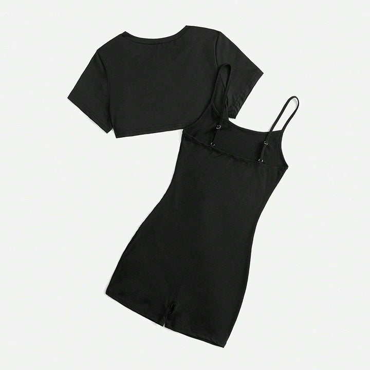 Ensemble de combinaison pour femme à top court et shorts Levoire