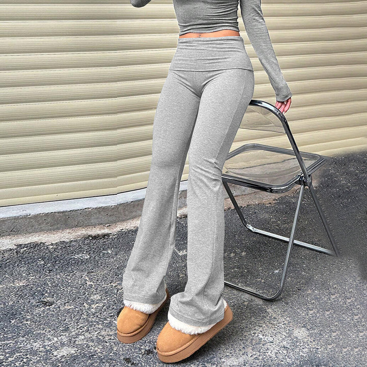 Pantalons de lounge pour femmes dans un style évasé élégant avec doublure douce Levoire