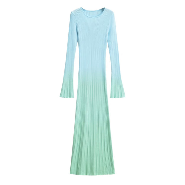 Levoire | Robe Longue Slim Fit Dégradé Couleur
