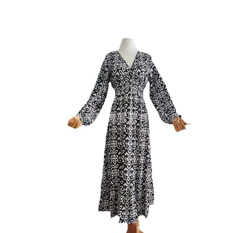 Levoire | Floralsi Robe Grande Taille Dos V Pêche Dress