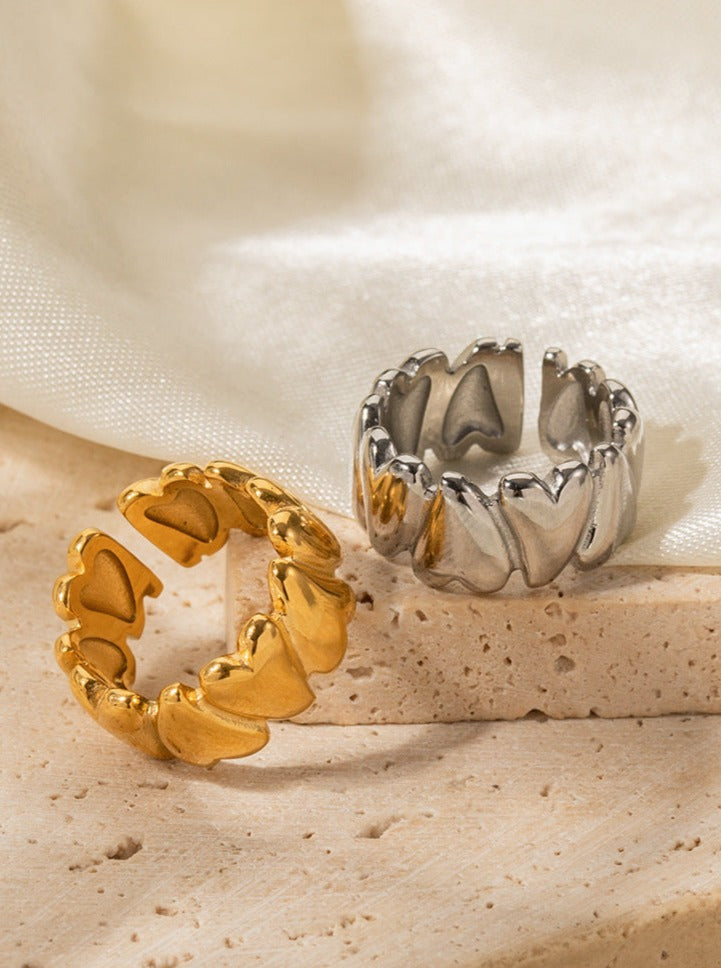 Levoire | Or Acier Inoxydable Amour Bague Ouverte Ou