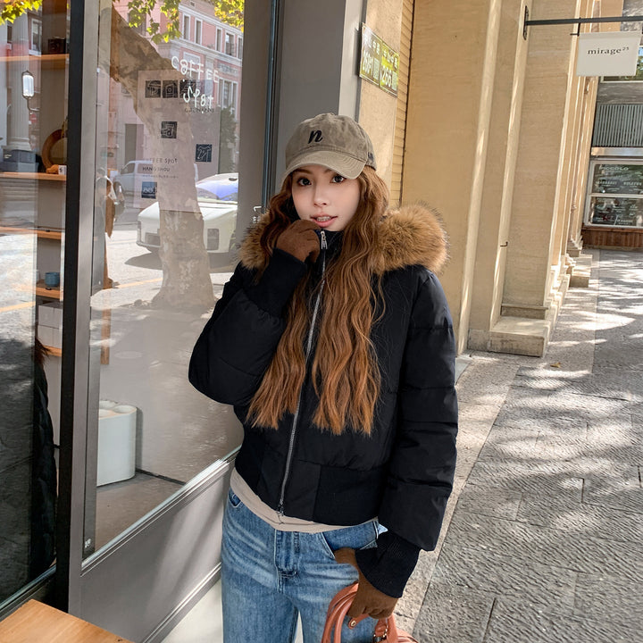 Veste d'hiver légère chaude matelassée avec capuche amovible pour femmes | Avriane