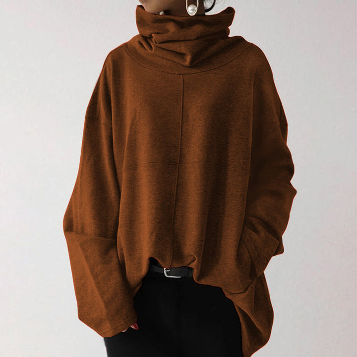 Levoire | Pull En Tricot Décontracté À Manches Longues Avec Poches Braun