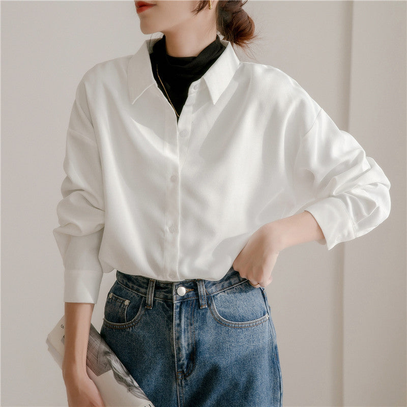 Blouse surdimensionnée pour femmes avec col élégant et coupe décontractée Levoire