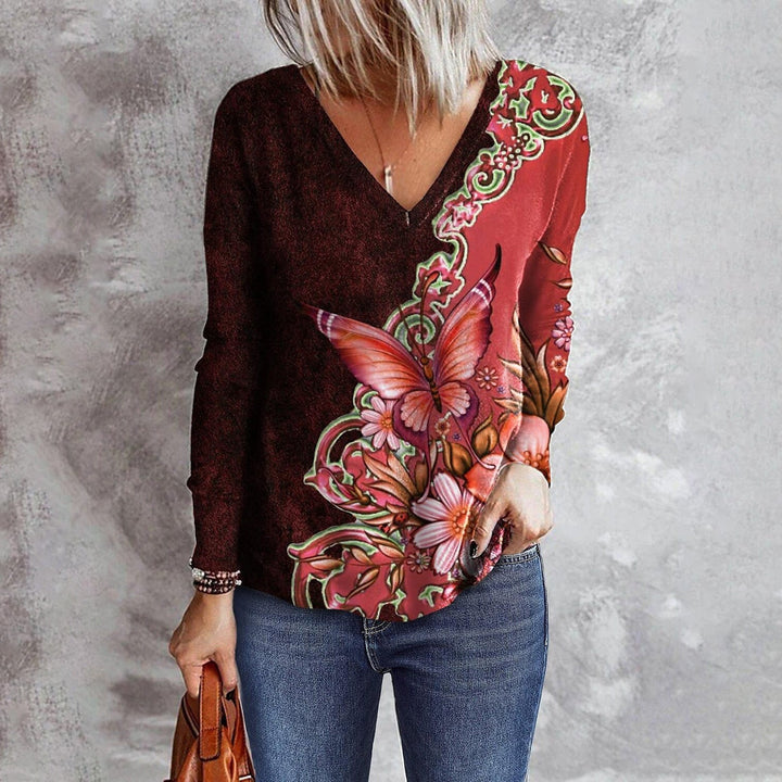 Levoire | Chemise tendance avec impression de papillon